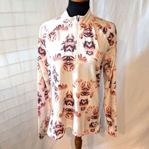 Burton Expedition 1/4 zip Floral Top, size M